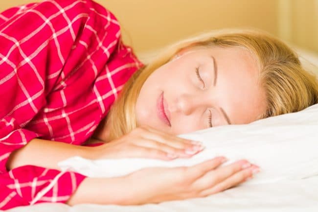 The right sleeping position helps prevent acid reflux